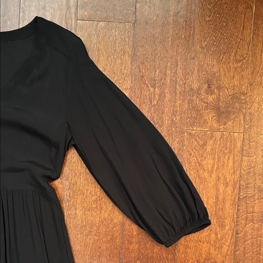 Chelsea28 Black Tiered Tea Length Dress with 3/4 Sleeves, Size XS - Picture 5 of 13